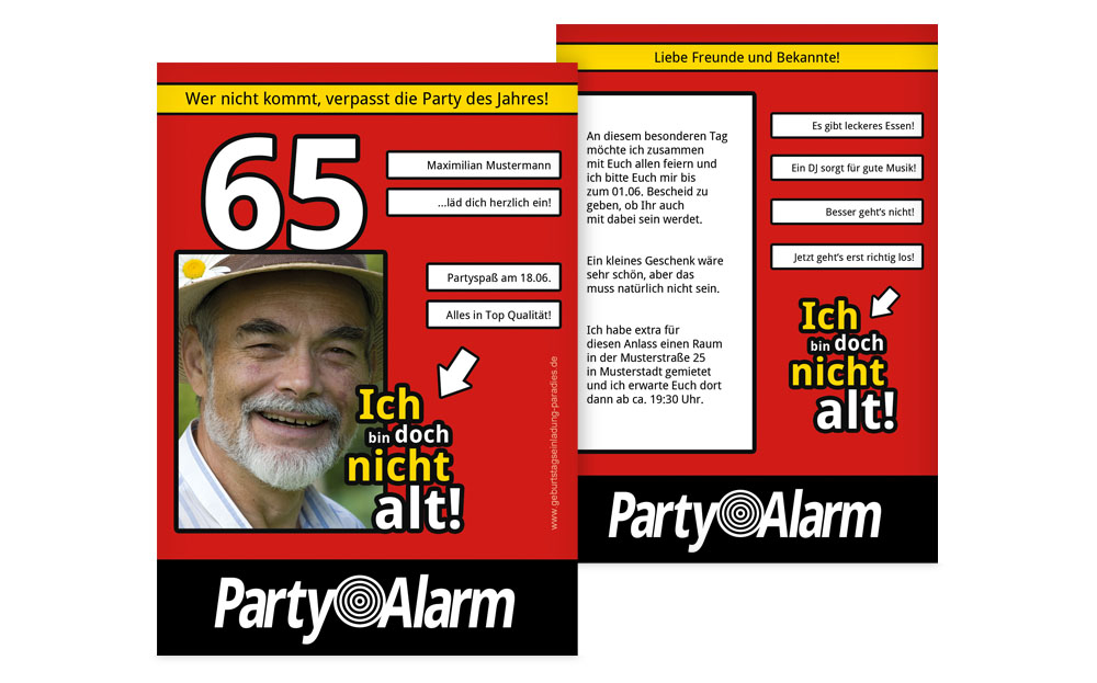 Geburtstagseinladung Ich bin doch nicht alt! Foto 65