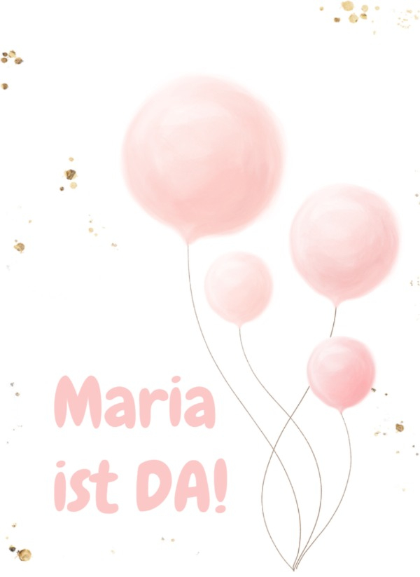 Fotomagnete zur Geburt Fliegende Luftballons