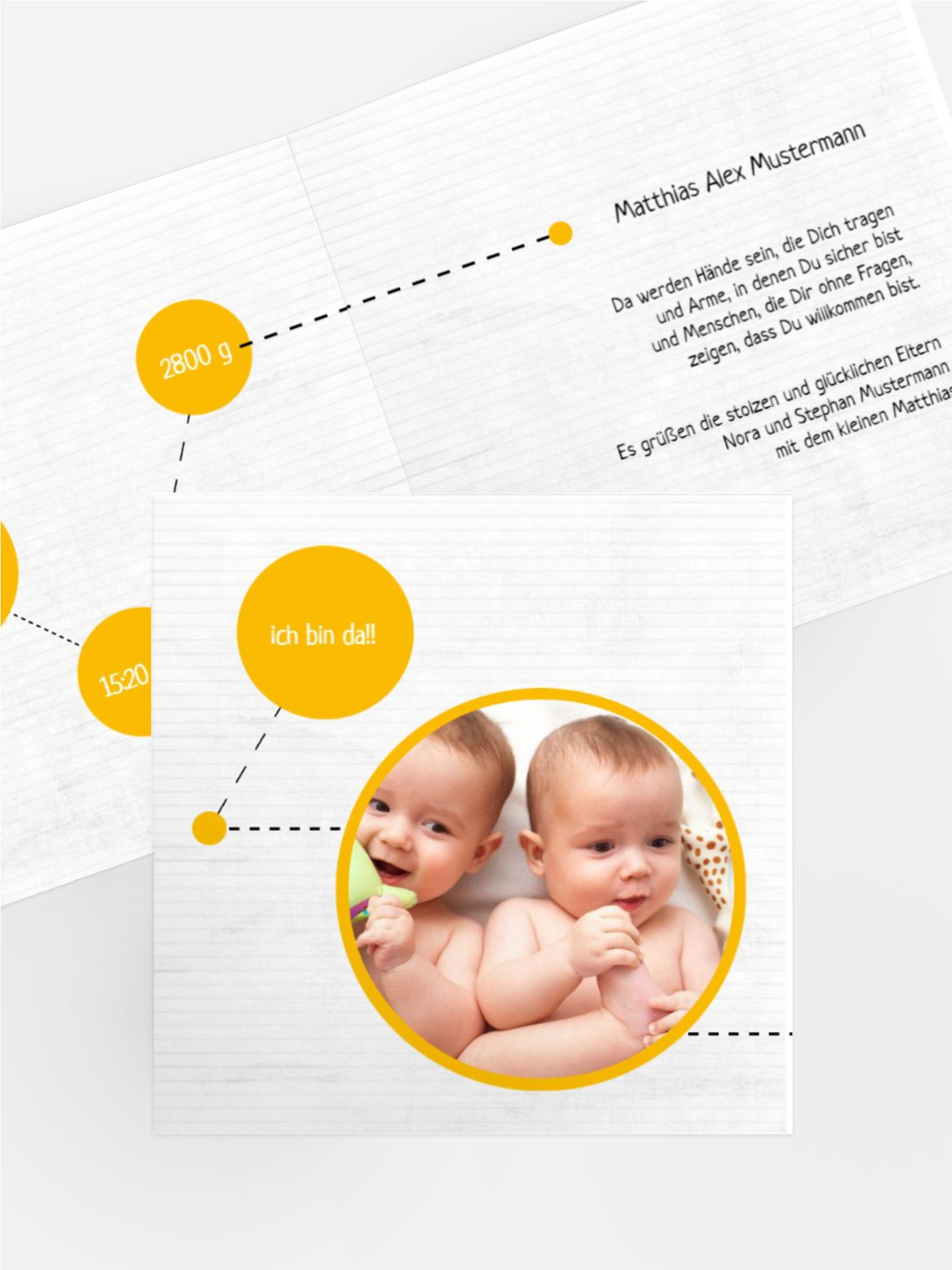 Grußkarte Geburt way of life