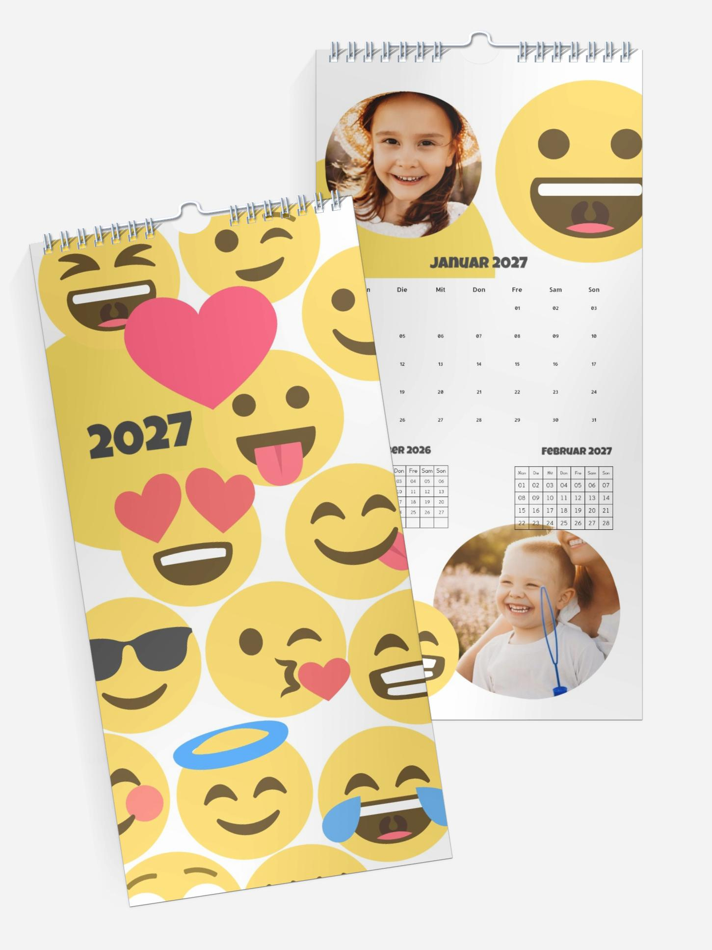 3-Monatskalender Smiley 3-Monatskalender Smiley