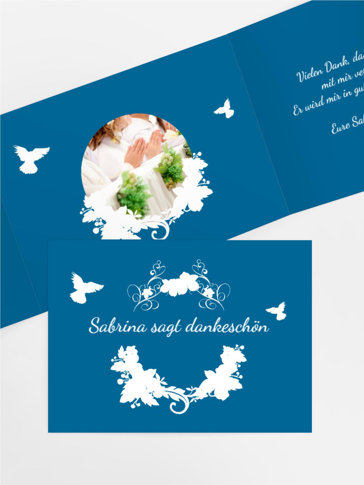 Kommunion Danke Vogel