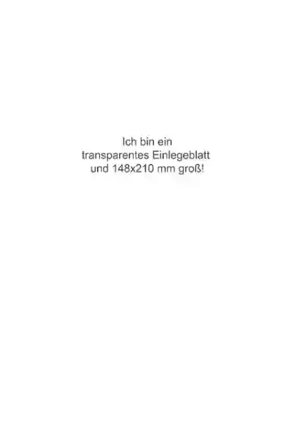 transparentes Einlegeblatt 148x210 mm transparentes Einlegeblatt 148x210 mm