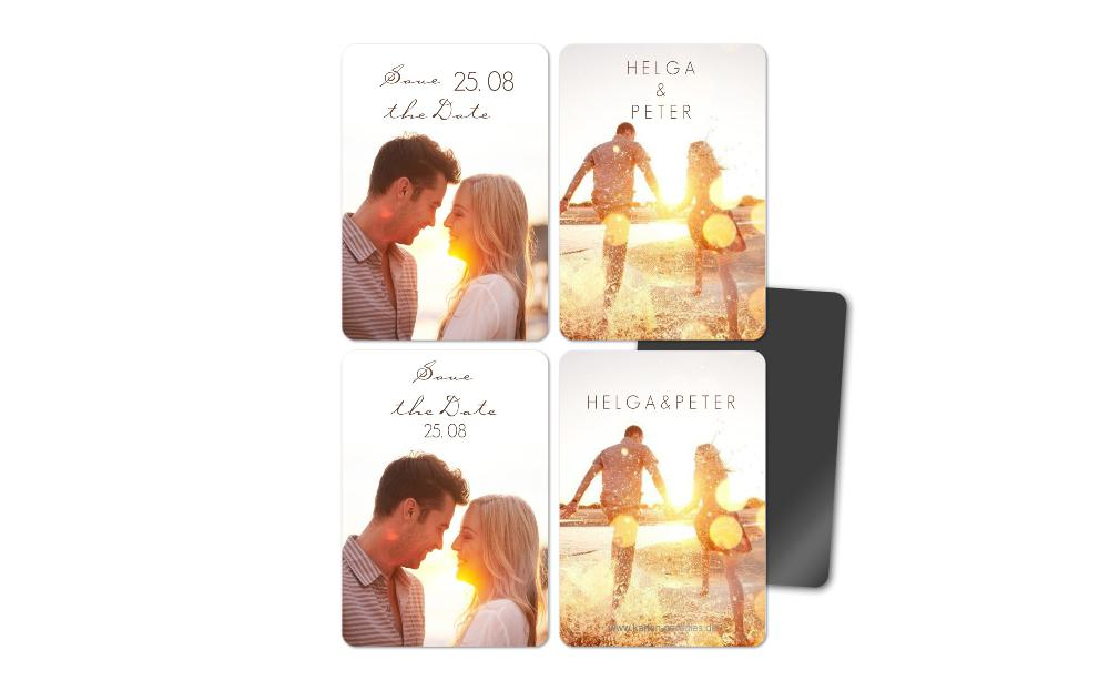 Fotomagnete zur Hochzeit Gemeinsam Gerahmt