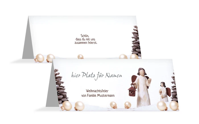 Tischkarte Weihnachten Weihnachtsengel Tischkarte Weihnachten Weihnachtsengel