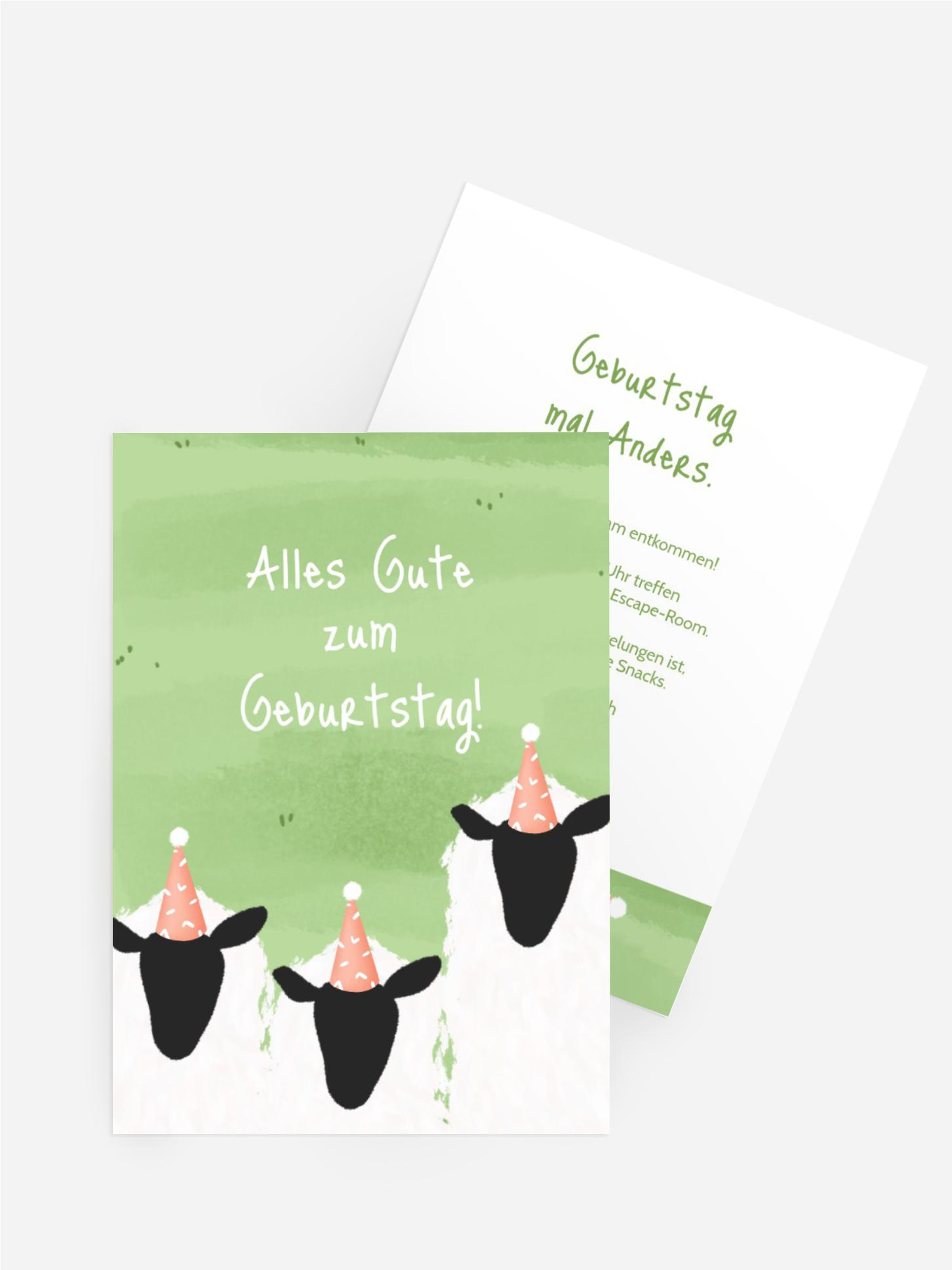 Jugendliche Geburtstagseinladung Feiern auf dem Feld