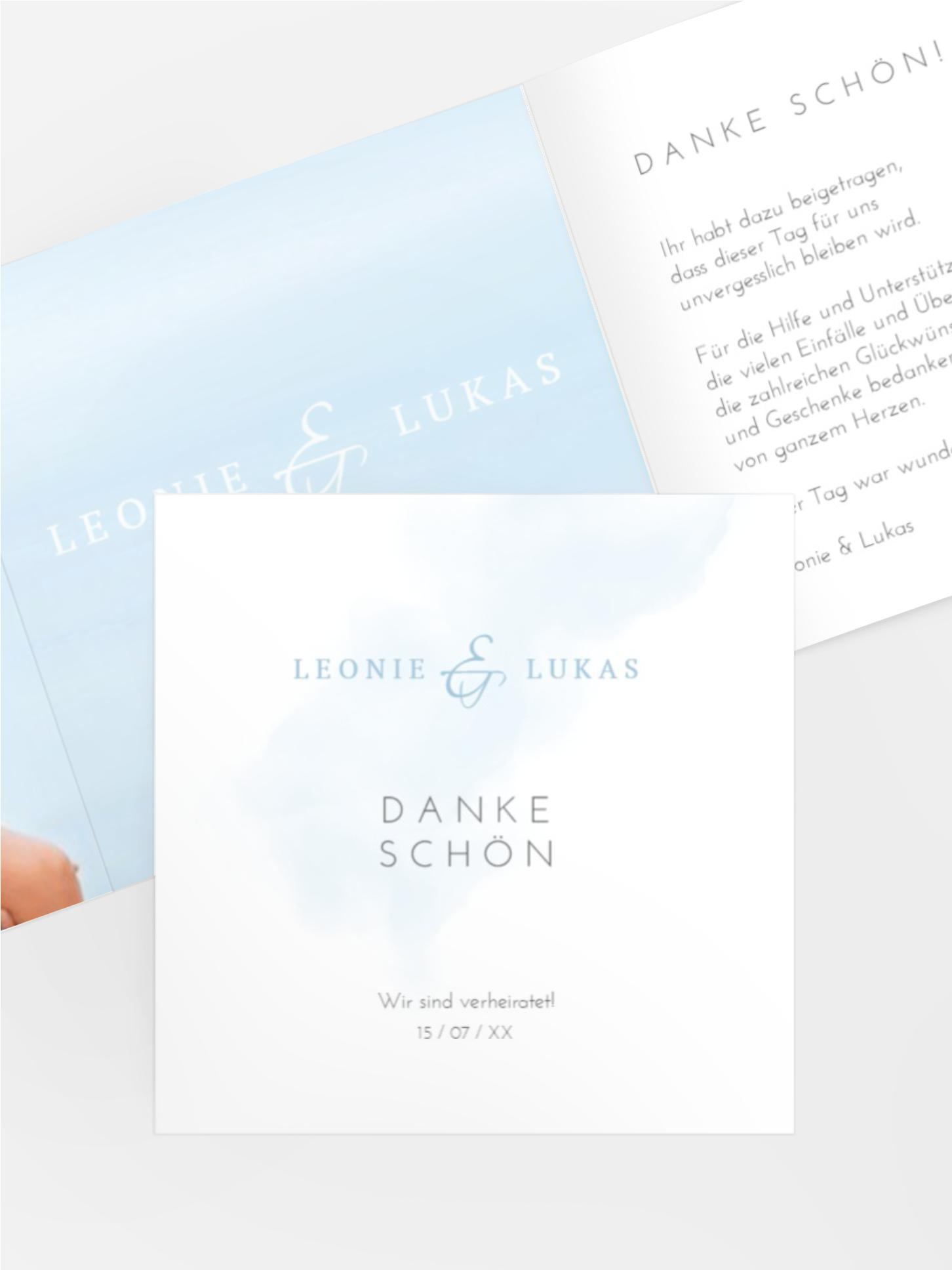 Dankeskarte Fly together