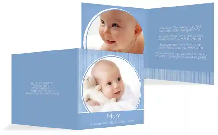 Babykarte Streifentapete