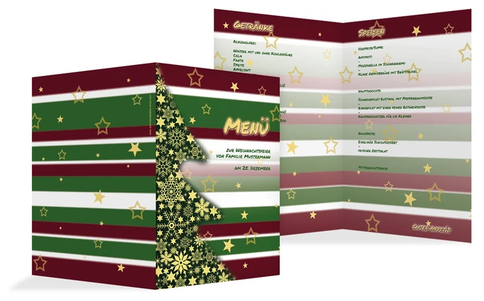 Weihnachtsmenü Privat American Style