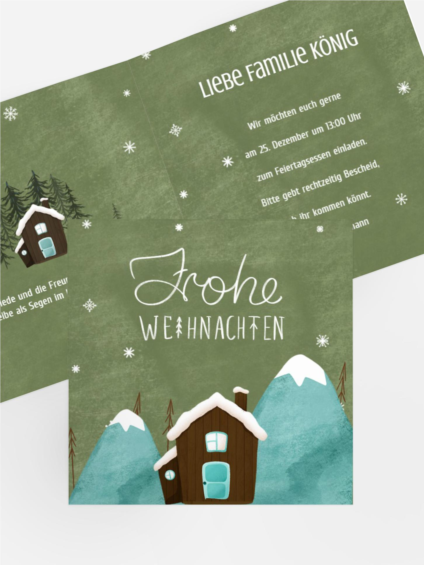 Weihnachtseinladung Driving Home For Christmas