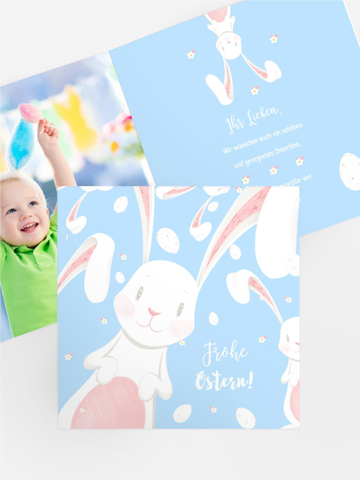 Osterkarte  Farbenduett