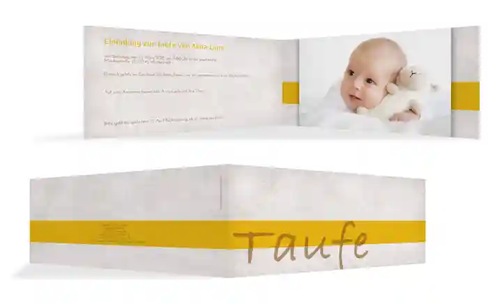 Taufkarte simply classic