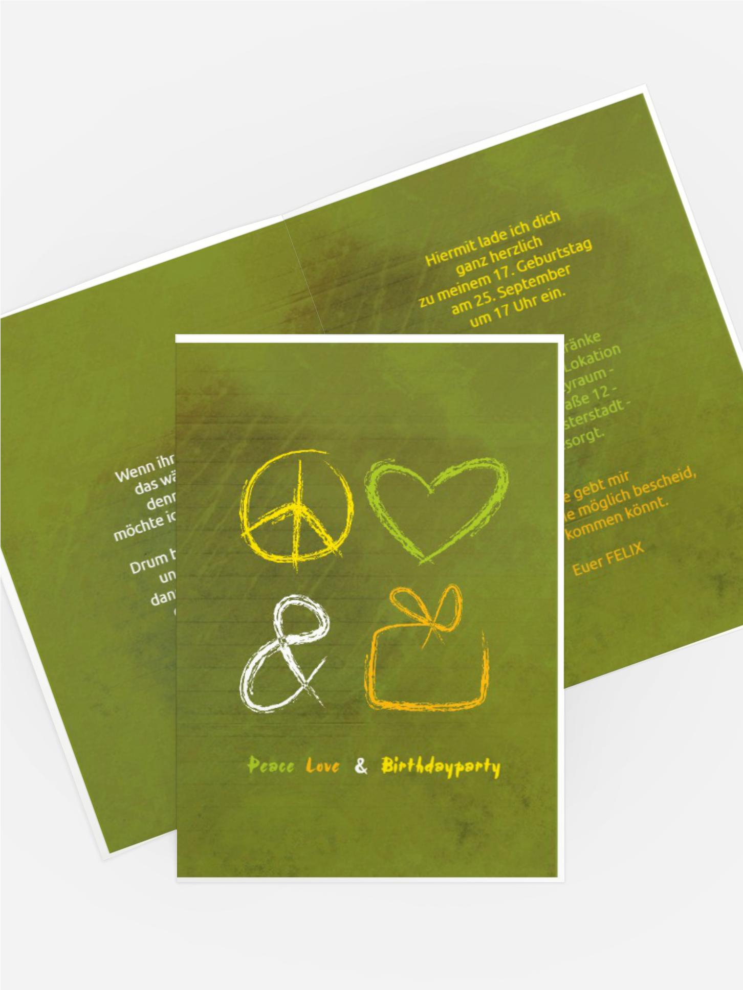 Einladungskarte Birthdayparty