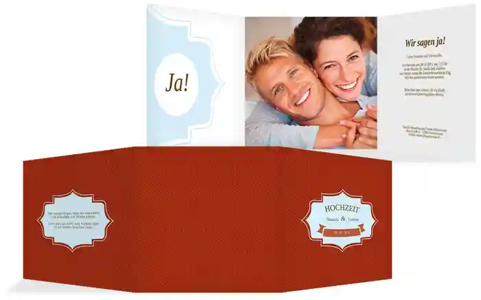 Einladungskarte Harmonie