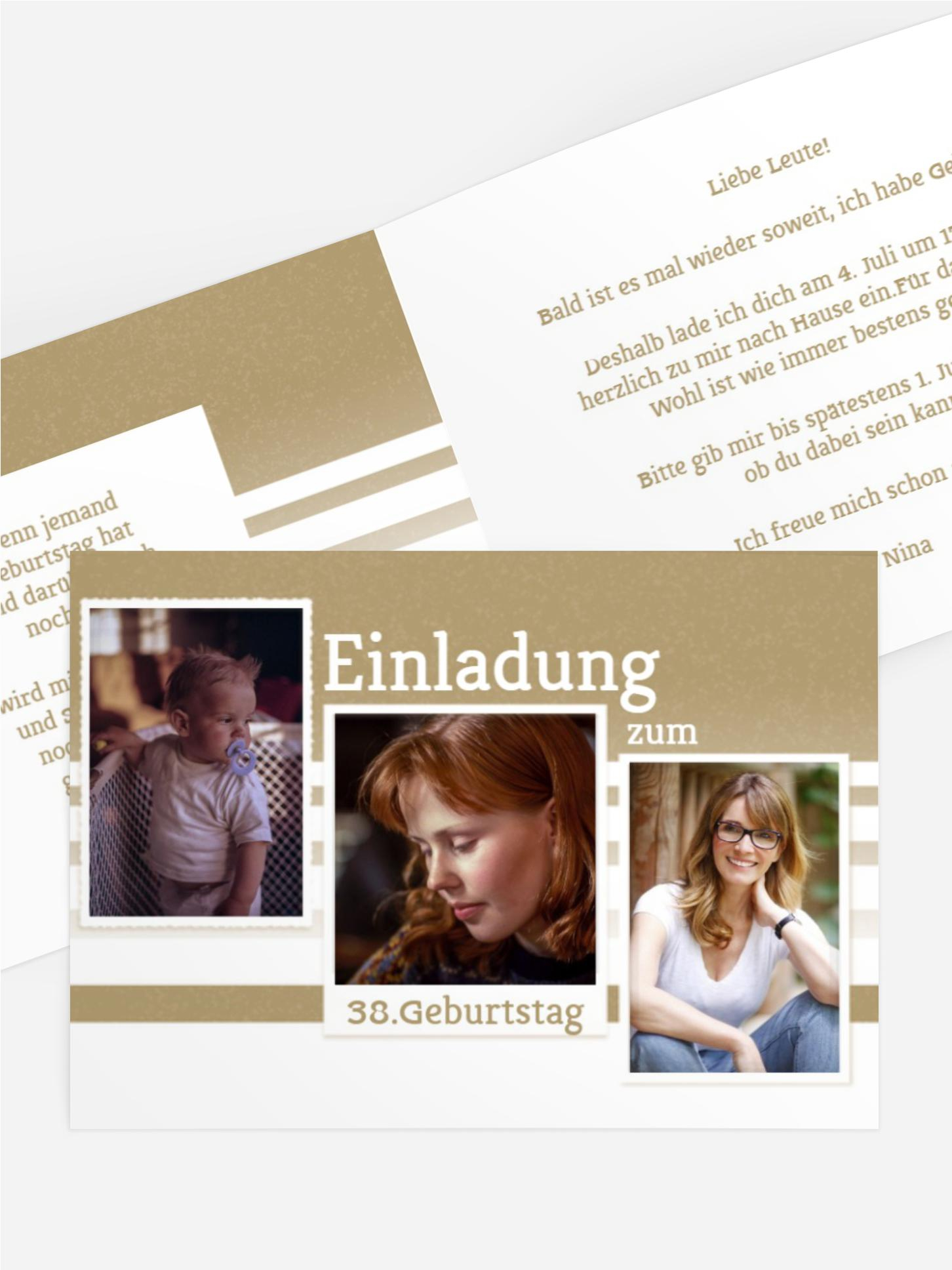 Geburtstagseinladung Fotostrecke