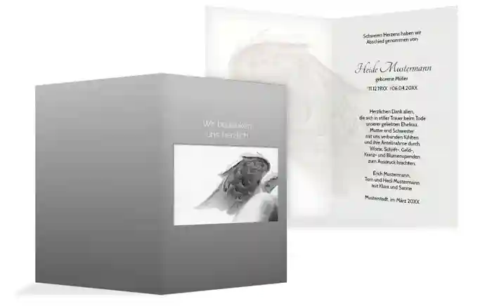 Dankeskarte Engel hoch