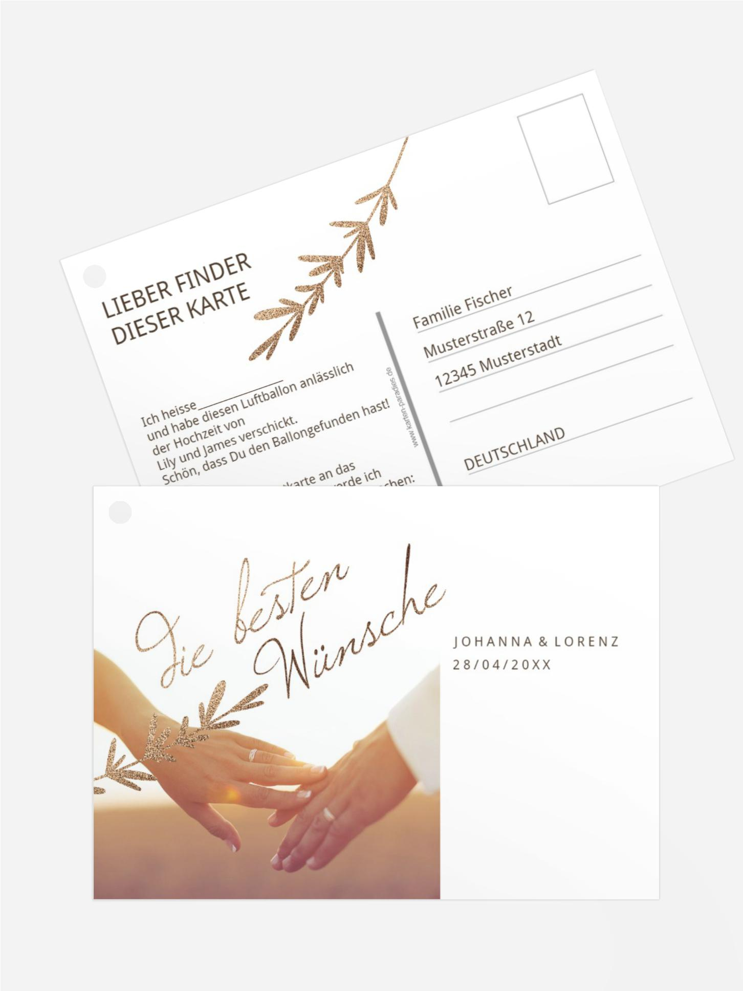 Ballonflugkarte Goldenes Gestrüpp