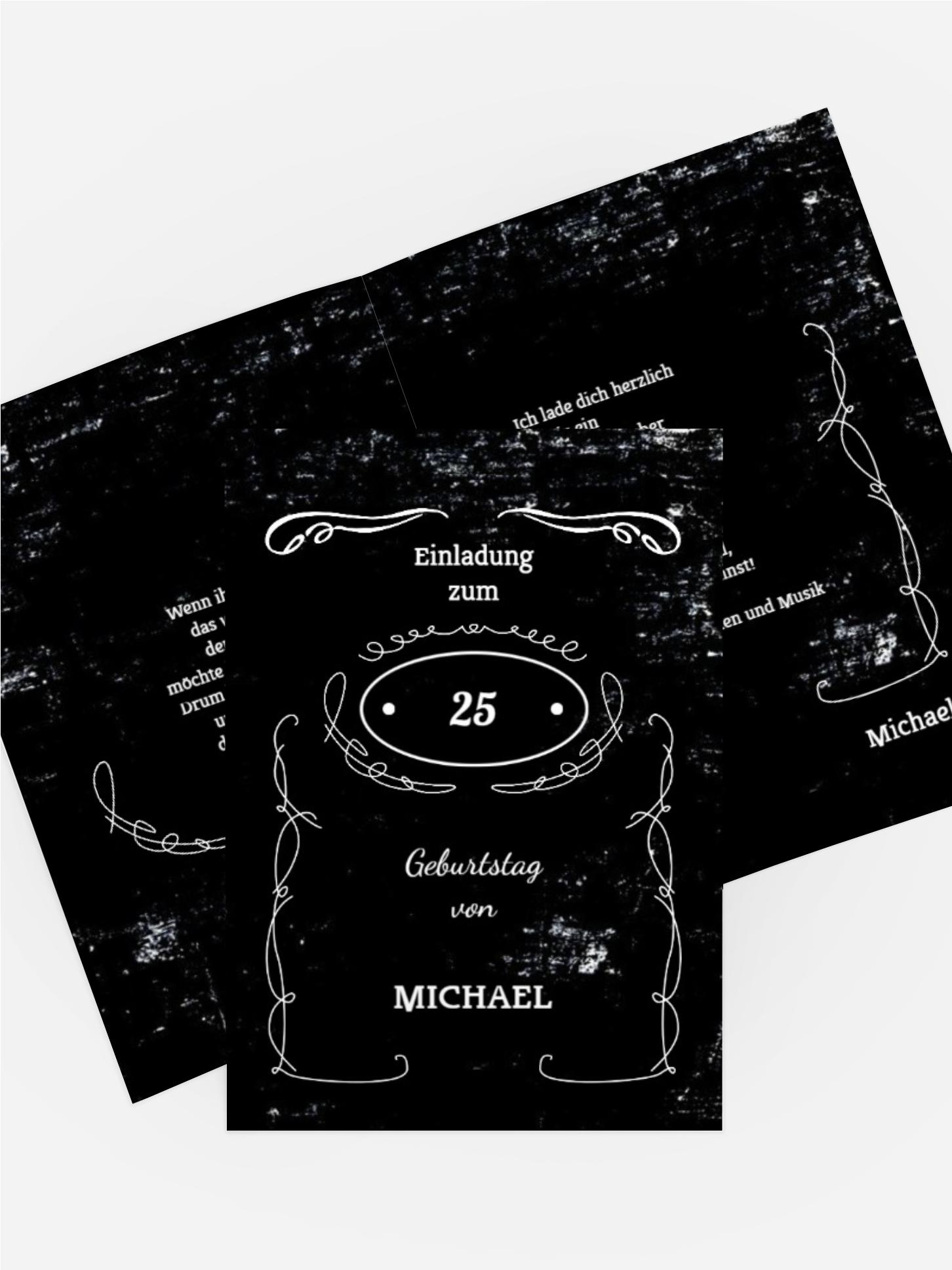 Geburtstagseinladung Jackcard