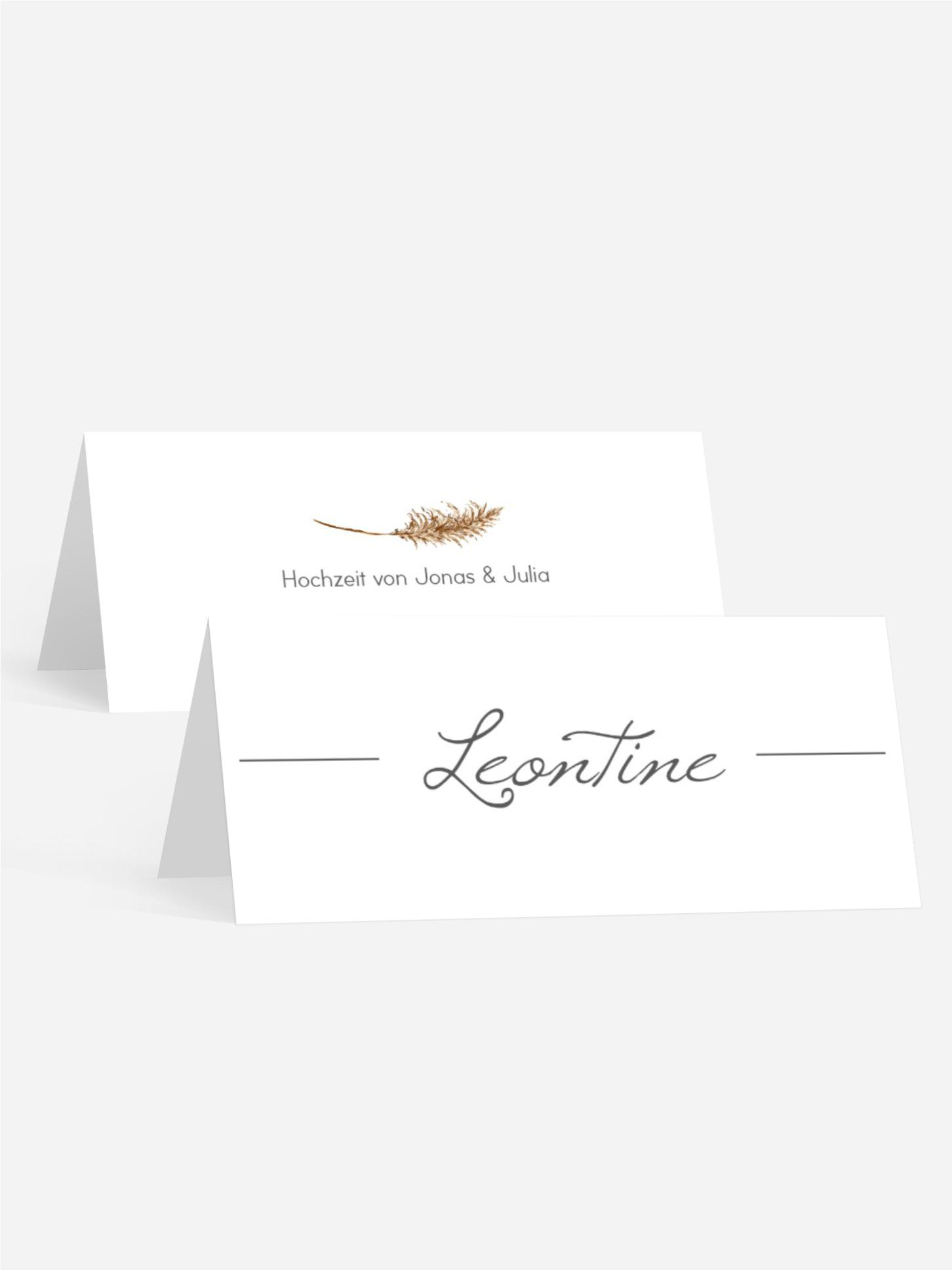 Tischkarte Kornkreis