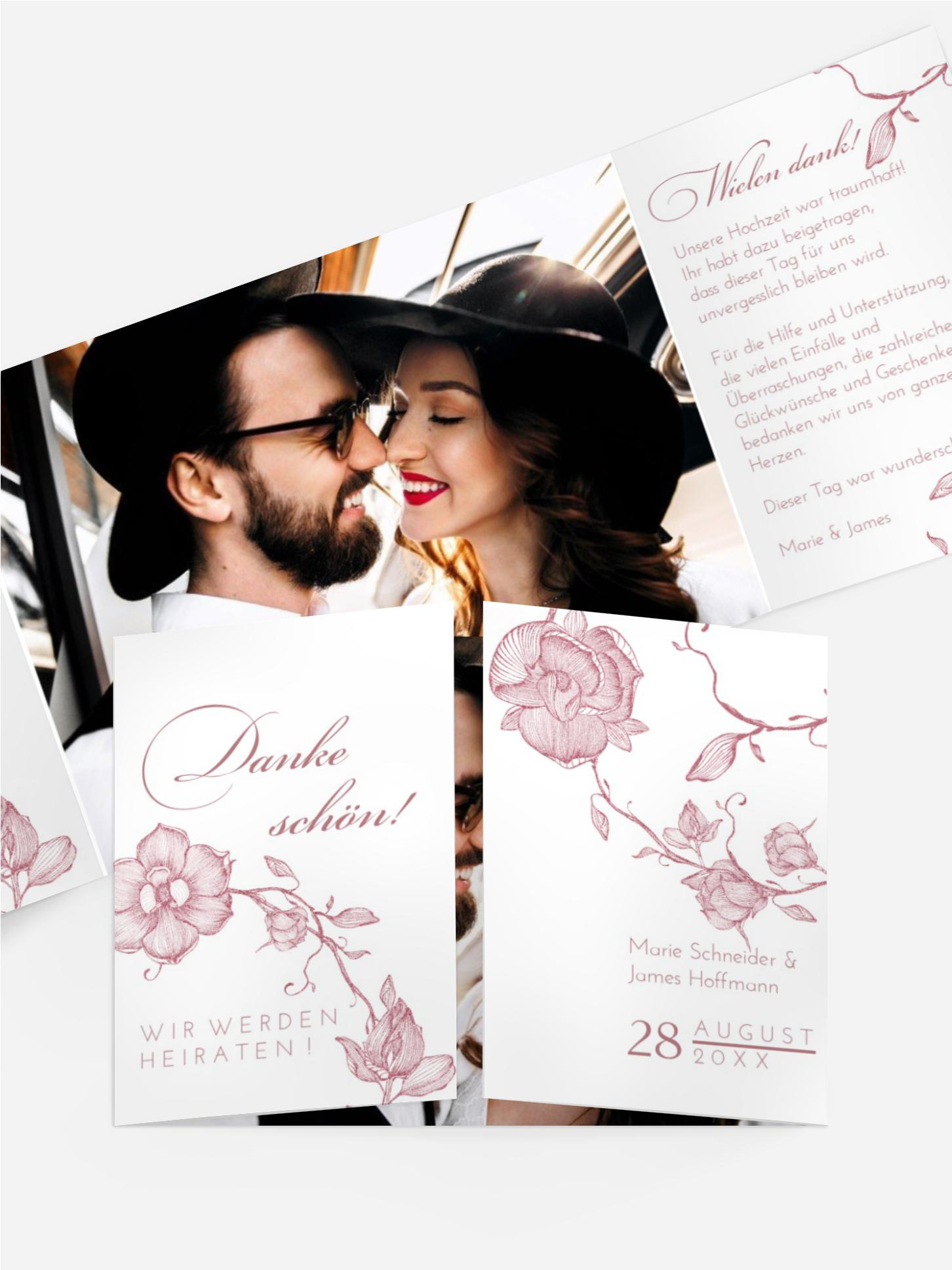 Dankeskarte Zarter Ast