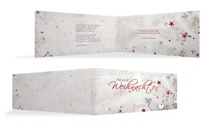 Weihnachtskarte Privat Sternenstaub