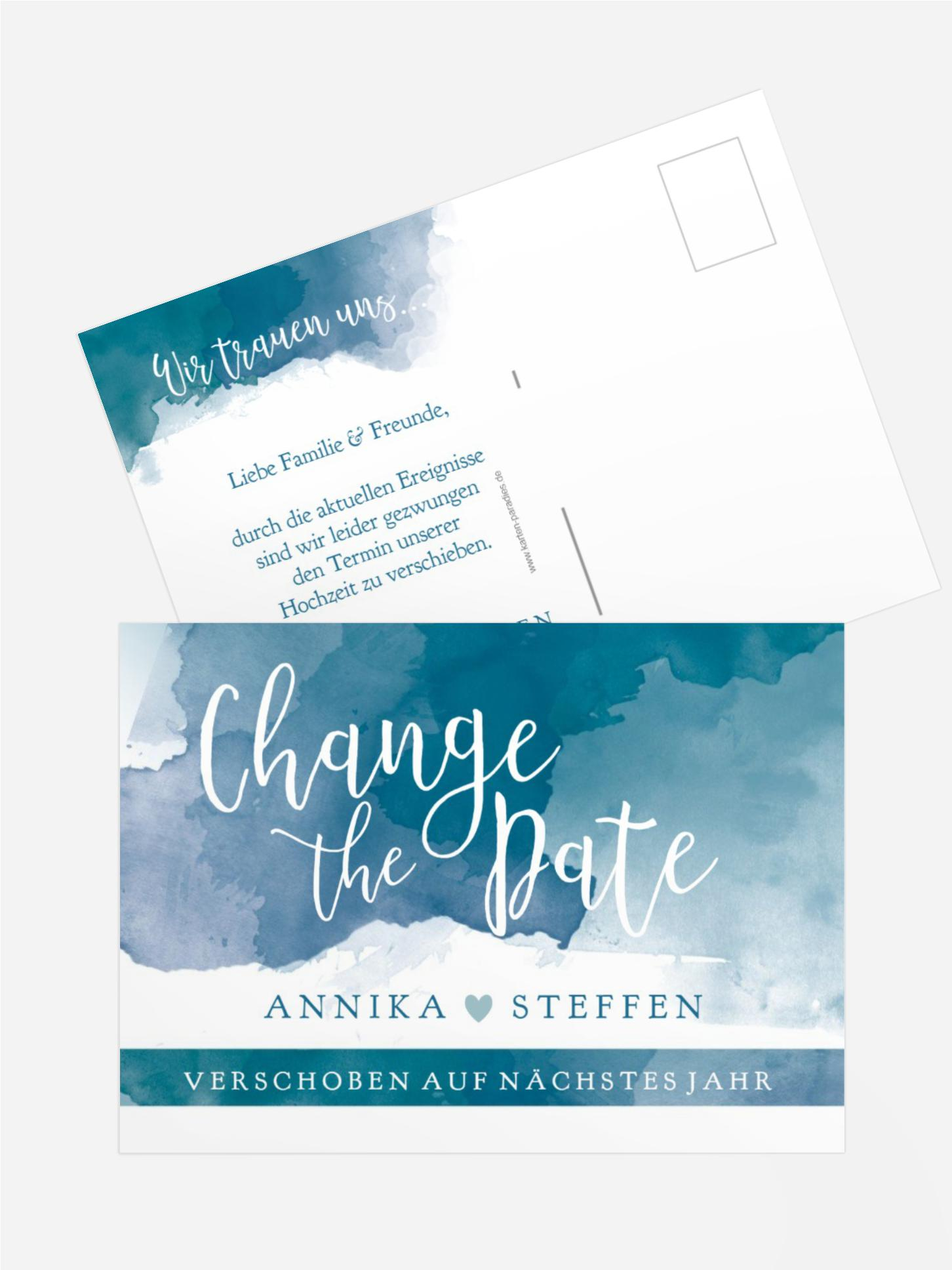 Change the Date Aquarell