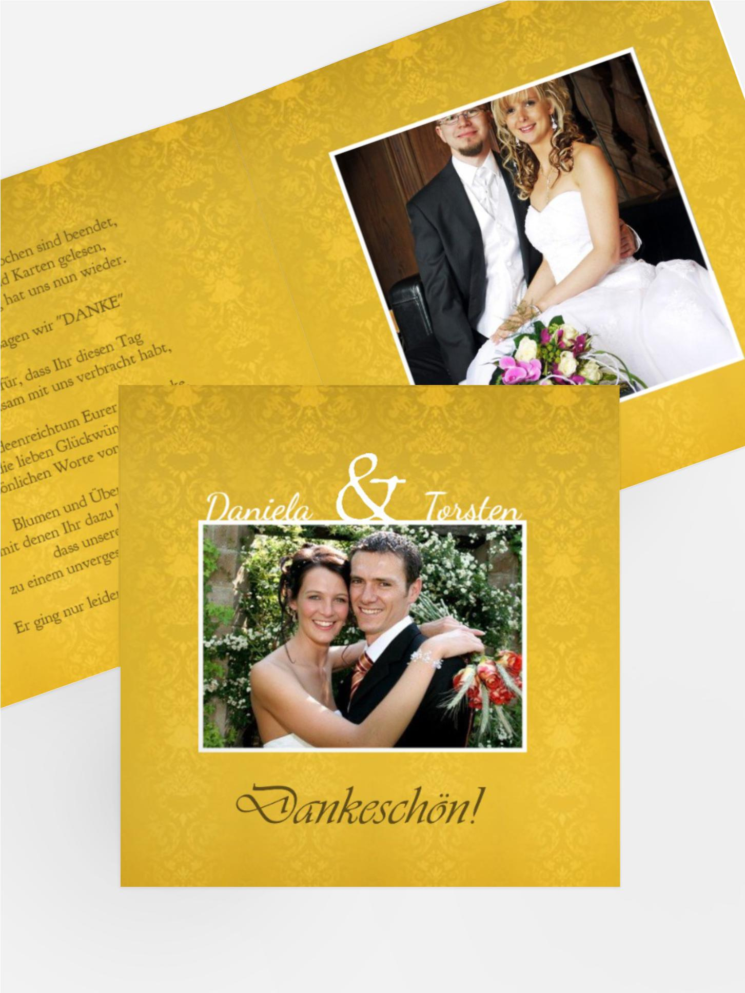 Dankeskarte Eheversprechen