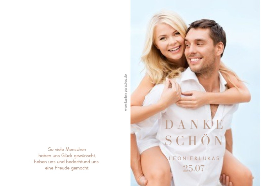 Dankeskarte Wolkig schön