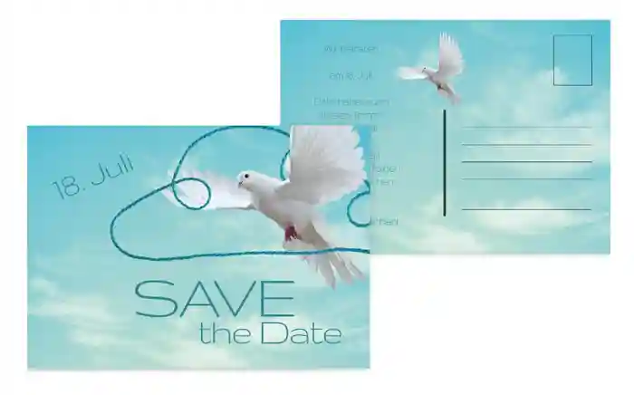 Save the Date Auf Wolke sieben