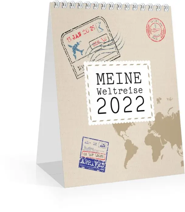 Monats-Tischkalender Reisefieber