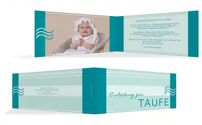 Einladung zur Taufe Lebenswasser