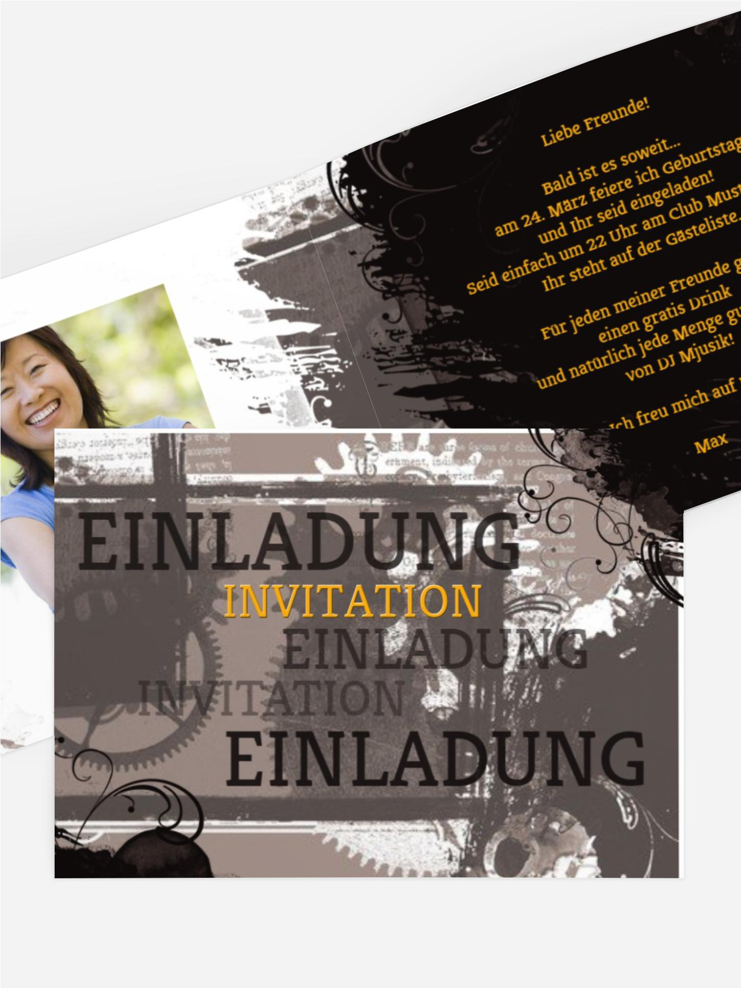 Geburtstagseinladung Harmonische Unruhe Foto