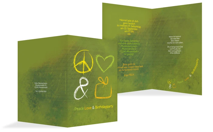 Einladungskarte Birthdayparty