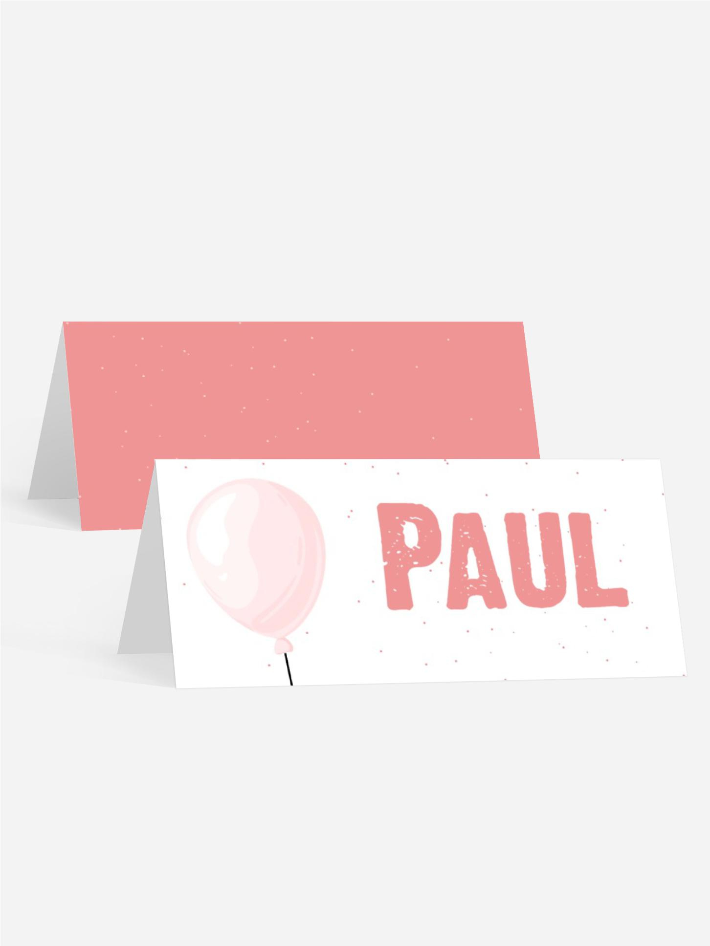 Tischkarte Jugendliche Geburtstag Bälle willkommen!