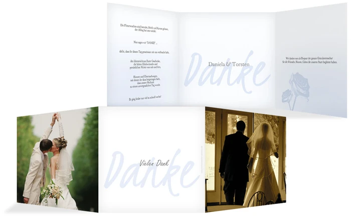 Dankeskarte 3 Vermählung