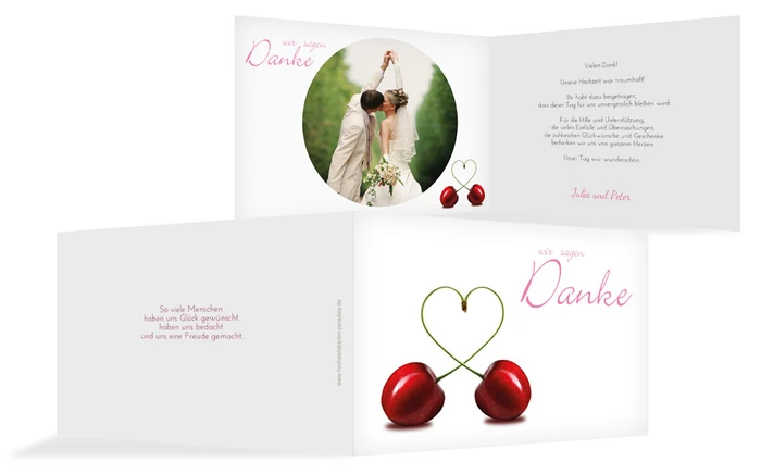 Dankeskarte Kirsche
