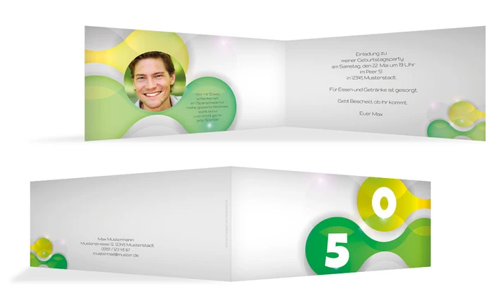 Geburtstagskarte Highlight 50 Foto Geburtstagskarte Highlight 50 Foto