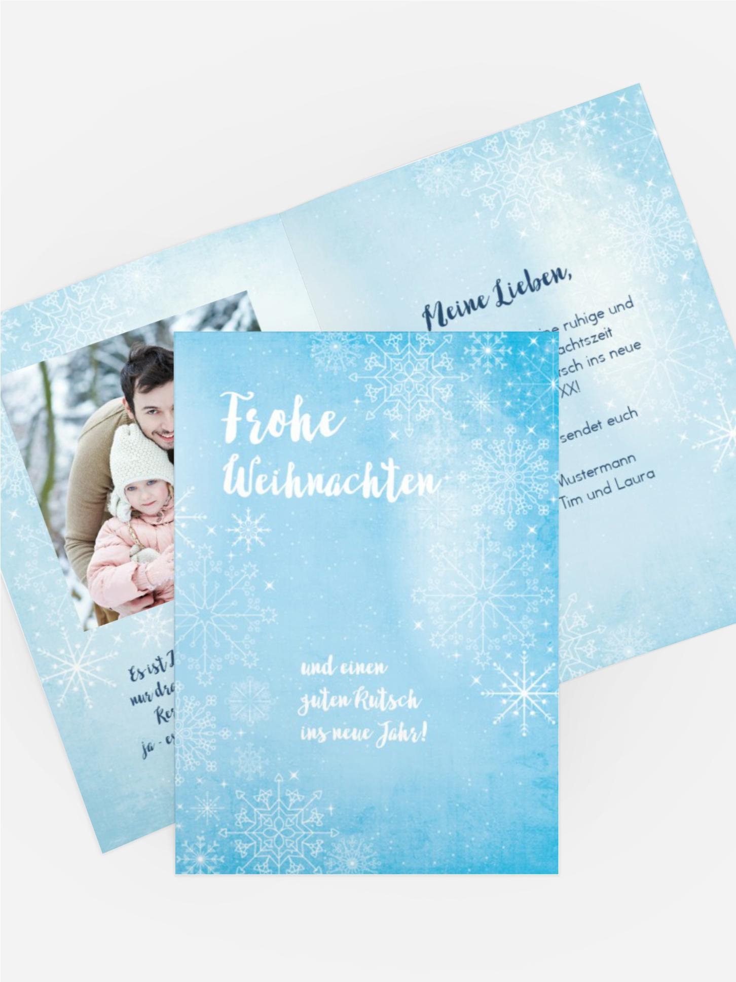 Foto Weihnachtgrußkarte Wintertraum