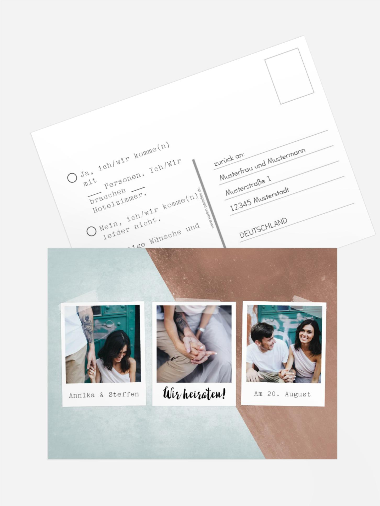 Antwortkarte Fotosammlung