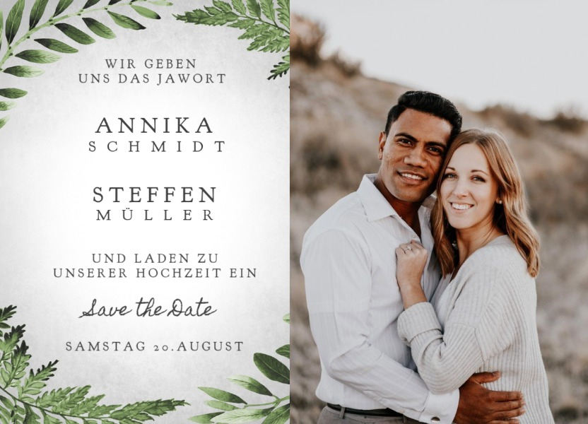 Safe the Date Blättewerk