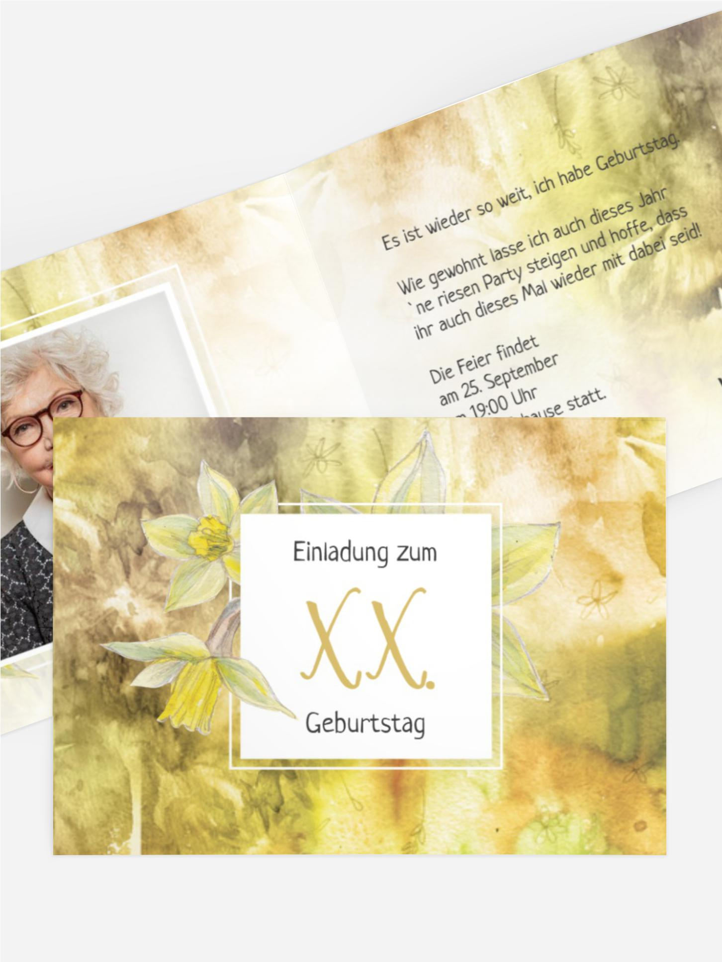 Geburtstagseinladung Flowertimeflow