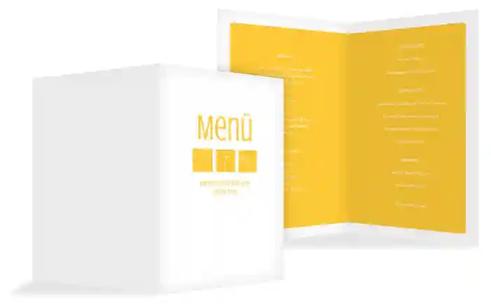 Menükarte Konfirmation Triple