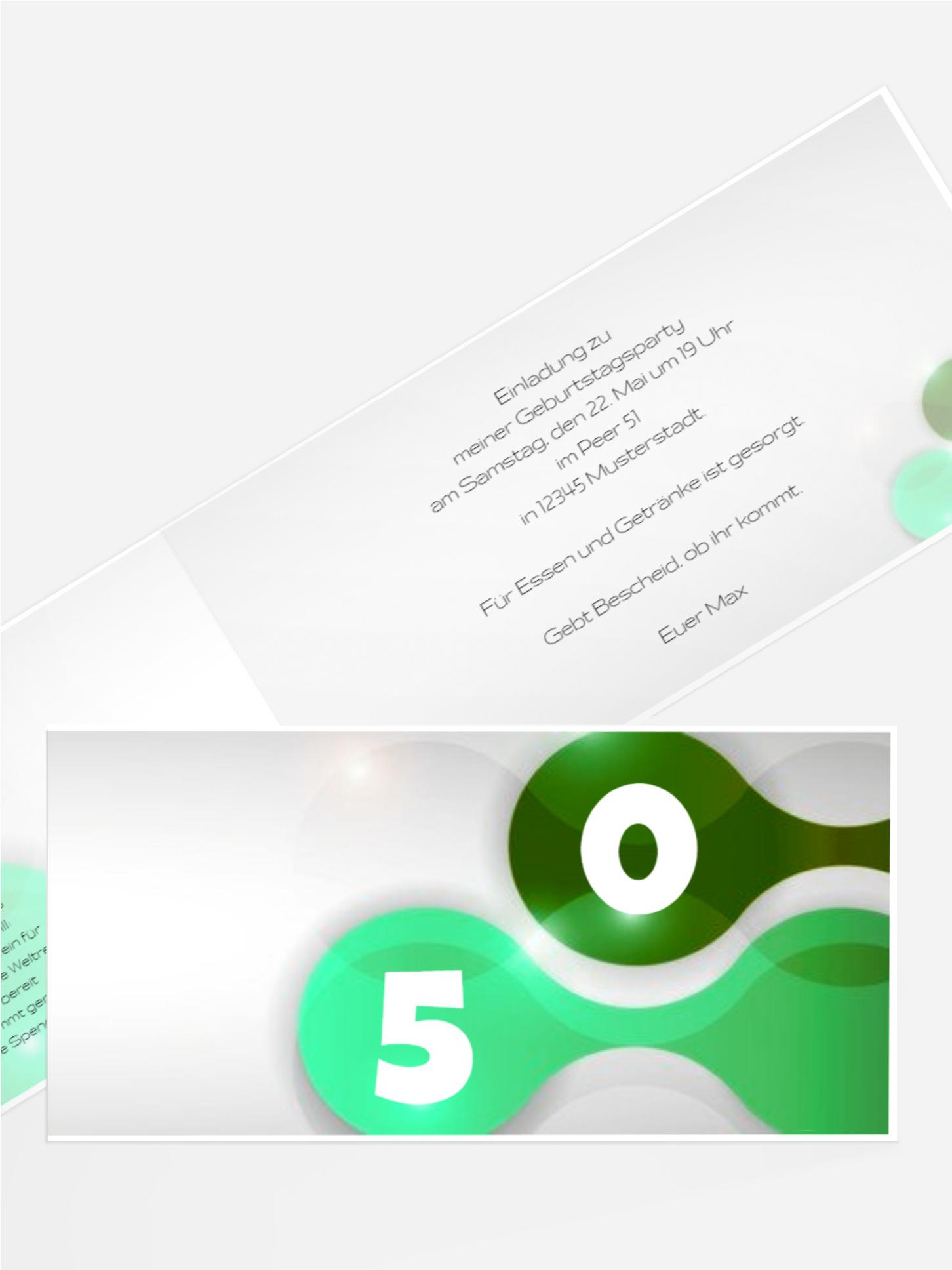 Geburtstagskarte Highlight 50 Foto