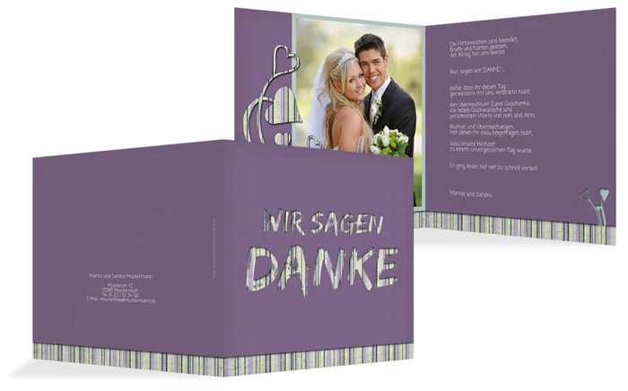 Danksagungskarte Wir heiraten