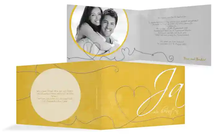 Hochzeitseinladung ewiges Band
