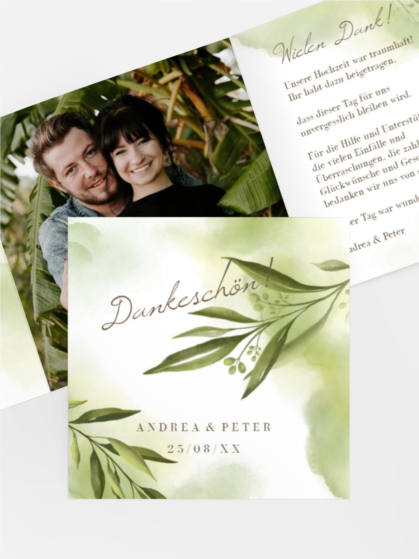 Dankeskarte Floraler Traum