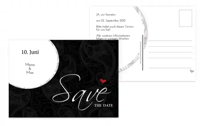 Save the Date Traumhochzeit Save the Date Traumhochzeit