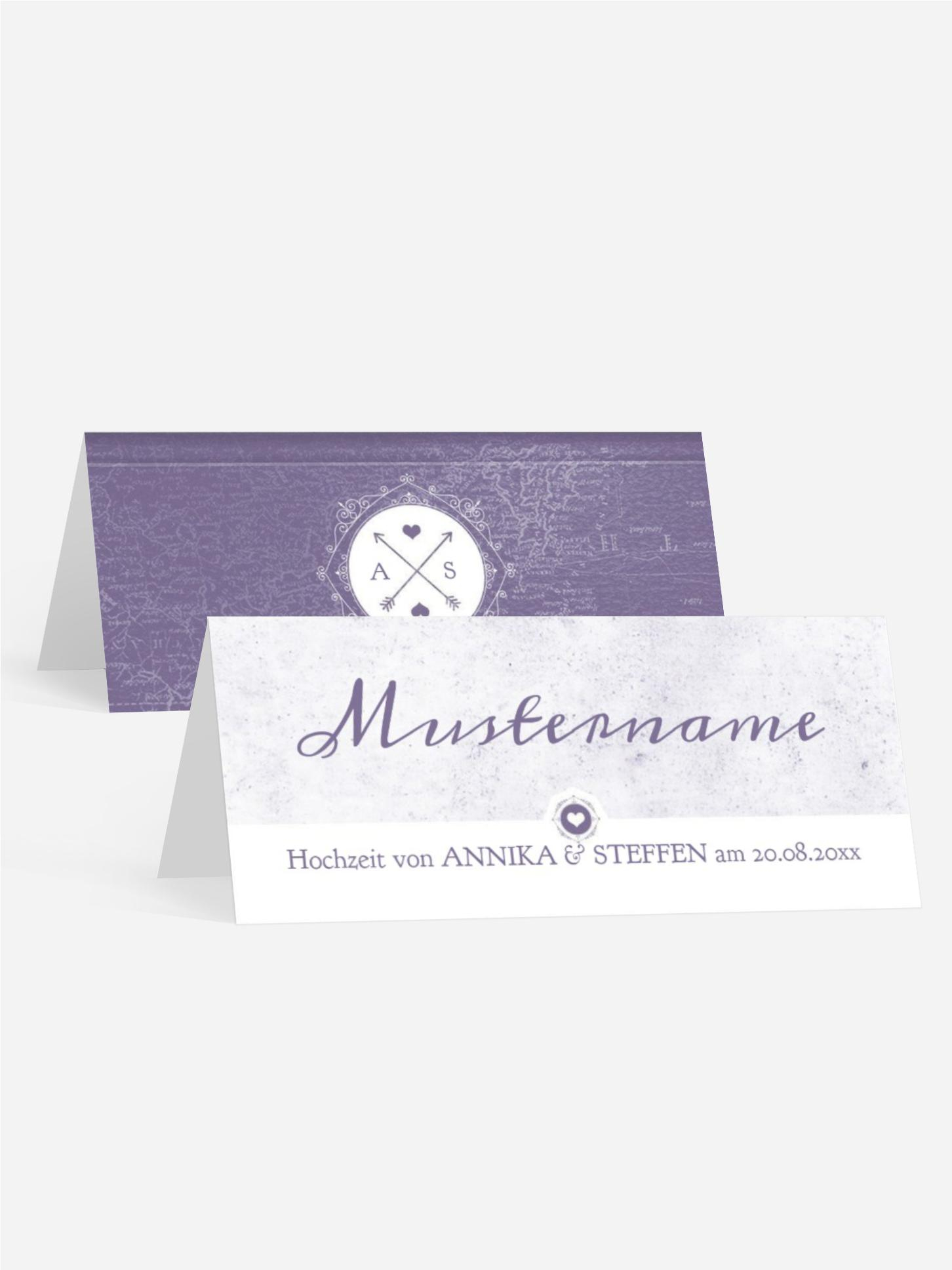 Tischkarte Hochzeitspass