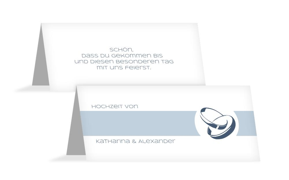 Tischkarte Hochzeit Ringeband Tischkarte Hochzeit Ringeband