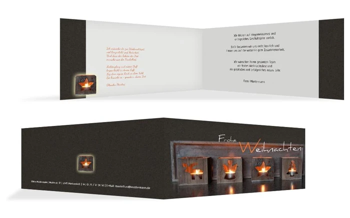 Weihnachtsgrußkarte Geschäftlich Adventszeit