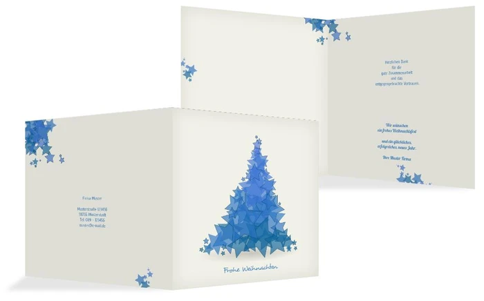 Weihnachts Grußkarte geschäftlich Designerbaum